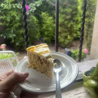 Mango cake (vegan)  at Capricornio Vegetariano in Saltillo