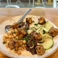 Hummus w/ sesame tofu  at Life Alive Organic Cafe in Boston