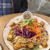 Peanut noodles  at Life Alive Organic Cafe in Boston