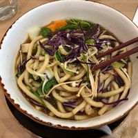 Mushroom Udon at Life Alive Organic Cafe in Boston