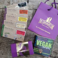 selection of vegan products  at The Chocolate Line in Bruges