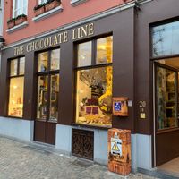 Outside at The Chocolate Line in Bruges
