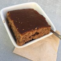 Delicious vegan cake at Planeta ECO in Alicante