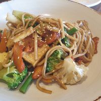 Teriyaki noodles at Chat For Tea in Ballarat