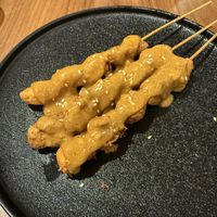 Satay skewers  at Chat For Tea in Ballarat