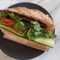 Metta roll with BBQ braised mushroom at Mettā Sol in Goodwood