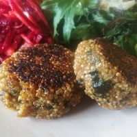 Quinoa and rocket croquettes at The Food Wire in Brive-la-gaillarde