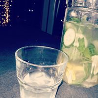 Infused water at Wild Jordan Center in Amman