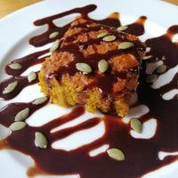 Pampkin cake at Veggie Box in Phong Nha