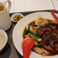 Ordered the Duck Hor Fun & Passion Fruit cold drink for lunch. Yummy  ! at Green Bliss Habitat 綠福苑 - Fortune Centre in Central Singapore