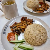 Vegetarian Chicken rice (which is vegan) #Veganuary at Green Bliss Habitat 綠福苑 - Fortune Centre in Central Singapore