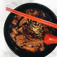 Braised ‘duck’ noodles ($4.50) at Green Bliss Habitat 綠福苑 - Fortune Centre in Central Singapore