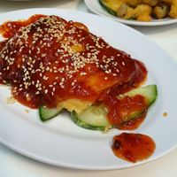 Fried bean curd skin at Green Bliss Habitat 綠福苑 - Fortune Centre in Central Singapore