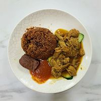 Vegetarian braised duck rice at Green Bliss Habitat 綠福苑 - Fortune Centre in Central Singapore