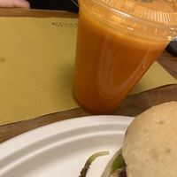 Pineapple, carrot and lime juice at Aromaticus in Rome