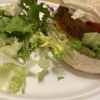 Vegan burger at Aromaticus in Rome