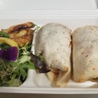 Vegan burrito at Aromaticus in Rome