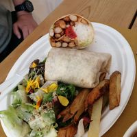 Vegan burrito at Aromaticus in Rome