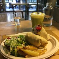 Tempeh burrito   at Aromaticus in Rome