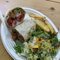 Tempeh burrito  at Aromaticus in Rome