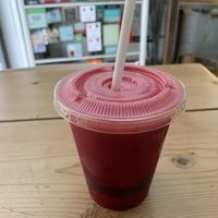 Beet, pineapple, celery, lime juice   at Aromaticus in Rome