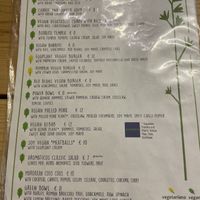 Clearly labeled vegan options!  at Aromaticus in Rome