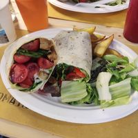 Tempeh wrap at Aromaticus in Rome