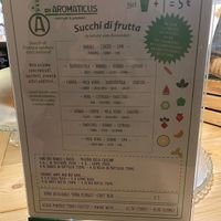 Drink menu (July 2023) at Aromaticus in Rome