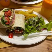 Vegan kebab at Aromaticus in Rome