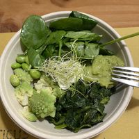 Green bowl  at Aromaticus in Rome