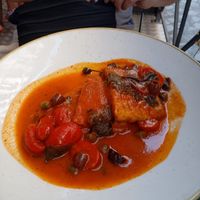 Some sort of tofu dish at Aromaticus in Rome