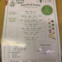 Menu  at Aromaticus in Rome