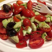 Greek Salad Vegan Option at Aromaticus in Rome