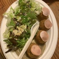 Vegan meatballs  at Aromaticus in Rome