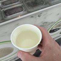 Complimentary coconut water   at Co+Nut+Ink - Esplanade in Central Singapore