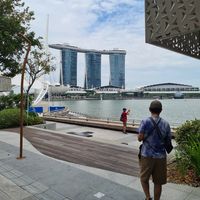 View of Marina Bay Sands at Co+Nut+Ink - Esplanade in Central Singapore