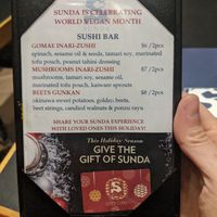 They celebrate world vegan month! at Sunda in Nashville