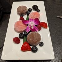 Chocolate and Lychee mochi at Sunda in Nashville