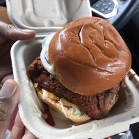 Nashville Hot Chicken sandwich. 10/10! at The BE-Hive in Nashville