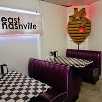 Interior sit-down space at The BE-Hive in Nashville