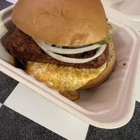 nashville hot chicken sandwich   at The BE-Hive in Nashville