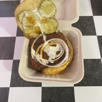 nashville hot chicken sandwich   at The BE-Hive in Nashville