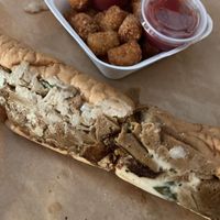 Steak and cheese sandwich 👌🏼👌🏼 at The BE-Hive in Nashville