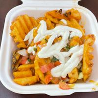Nacho Waffle Fries at The BE-Hive in Nashville