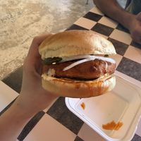 Nashville Hot Tofu Sandwich   at The BE-Hive in Nashville