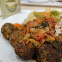 GRÖNSAKSBULLAR Veggie Ball Plate at IKEA restaurant in Round Rock, TX at IKEA in Round Rock