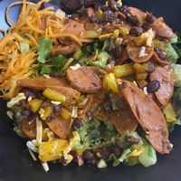 Salad  at Vegan Cave Tanoor Pizza in Vancouver