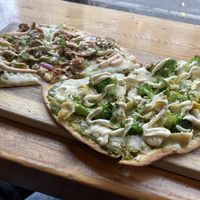   at Vegan Cave Tanoor Pizza in Vancouver