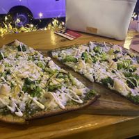 PestoPrano Yum! at Vegan Cave Tanoor Pizza in Vancouver