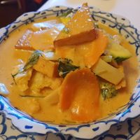 Red curry tofu and veg at Piyawat in Bendigo